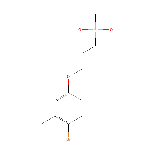 1-bromo-2-methyl-4-(3-methylsulfonylpropoxy)benzene (CAS: 1430233-00-3) - Related Chemical Product