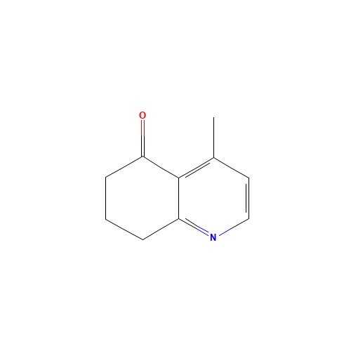 4-methyl-7,8-dihydro-6H-quinolin-5-one (CAS: 53654-28-7) - Chemical Structure and Molecular Formula 
