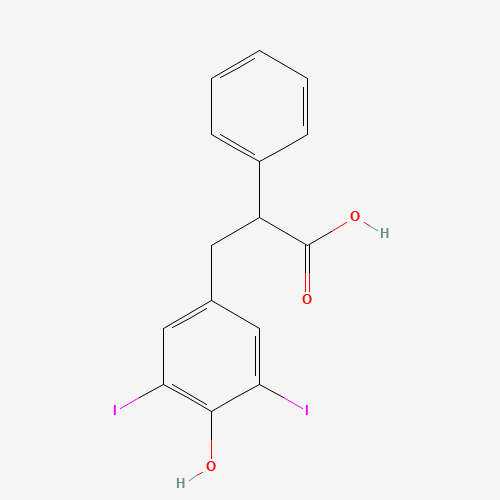 3-(4-hydroxy-3,5-diiodophenyl)-2-phenylpropanoic acid (CAS: 577-91-3) - Related Chemical Product