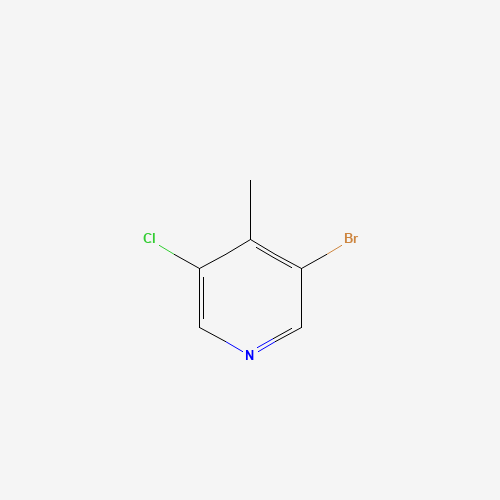 3-bromo-5-chloro-4-methylpyridine (CAS: 1260010-08-9) - Chemical Structure and Molecular Formula 