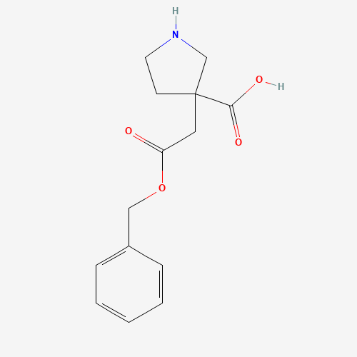 3-(2-oxo-2-phenylmethoxyethyl)pyrrolidine-3-carboxylic acid (CAS: 1206228-81-0) - Related Chemical Product