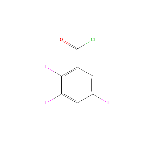 2,3,5-triiodobenzoyl chloride (CAS: 42860-33-3) - Chemical Structure and Molecular Formula 