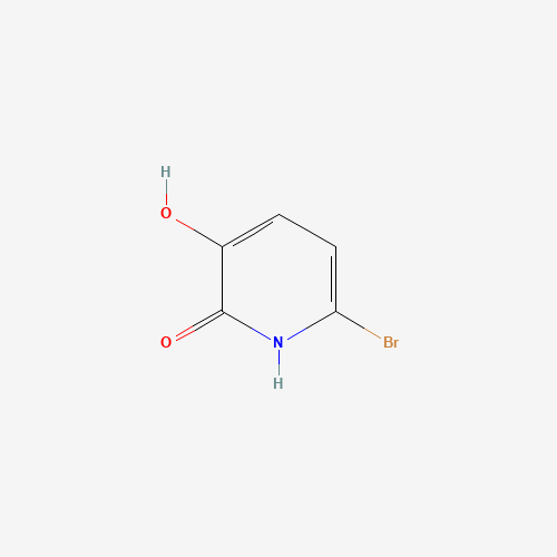 6-bromo-3-hydroxy-1H-pyridin-2-one (CAS: 1436828-79-3) - Chemical Structure and Molecular Formula 