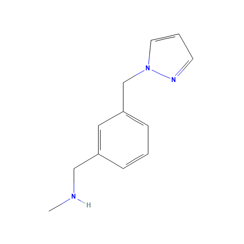 N-methyl-1-[3-(pyrazol-1-ylmethyl)phenyl]methanamine (CAS: 892502-10-2) - Related Chemical Product