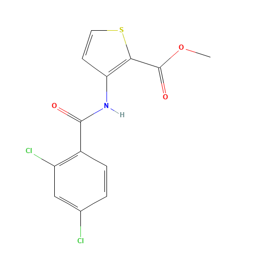 methyl 3-[(2,4-dichlorobenzoyl)amino]thiophene-2-carboxylate (CAS: 424812-72-6) - Related Chemical Product