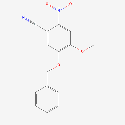 4-methoxy-2-nitro-5-phenylmethoxybenzonitrile (CAS: 192869-56-0) - Chemical Structure and Molecular Formula 