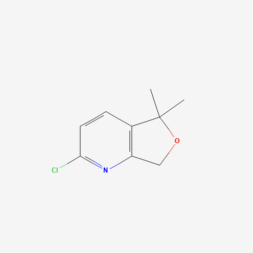 2-chloro-5,5-dimethyl-7H-furo[3,4-b]pyridine (CAS: 1201924-38-0) - Chemical Structure and Molecular Formula 