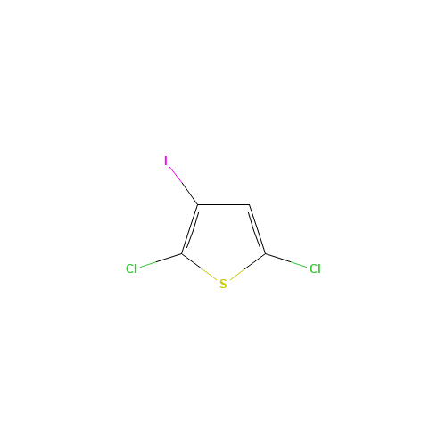 2,5-dichloro-3-iodothiophene (CAS: 43225-59-8) - Chemical Structure and Molecular Formula 