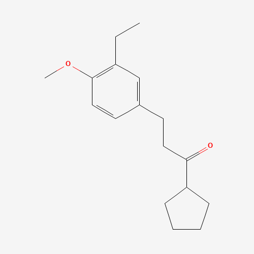 1-cyclopentyl-3-(3-ethyl-4-methoxyphenyl)propan-1-one (CAS: 749929-11-1) - Related Chemical Product