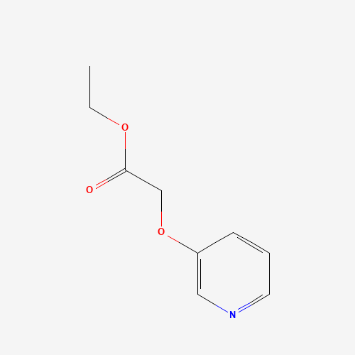 ethyl 2-pyridin-3-yloxyacetate (CAS: 18342-98-8) - Chemical Structure and Molecular Formula 