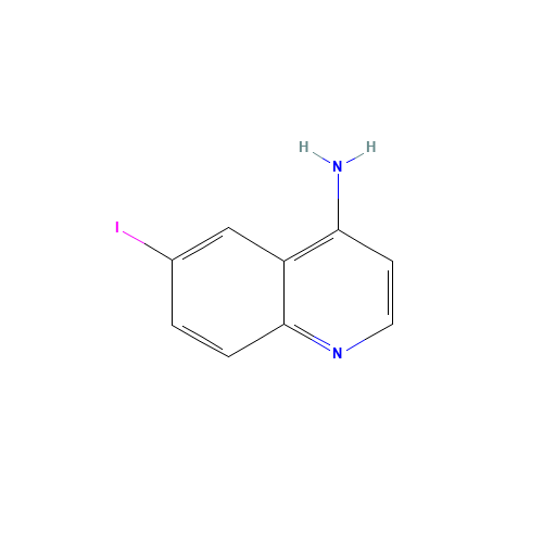6-iodoquinolin-4-amine (CAS: 40107-08-2) - Chemical Structure and Molecular Formula 