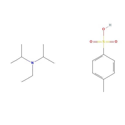N-ethyl-N-propan-2-ylpropan-2-amine;4-methylbenzenesulfonic acid (CAS: 62359-01-7) - Chemical Structure and Molecular Formula 