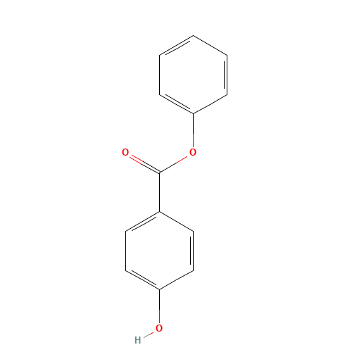 phenyl 4-hydroxybenzoate (CAS: 17696-62-7) - Chemical Structure and Molecular Formula 