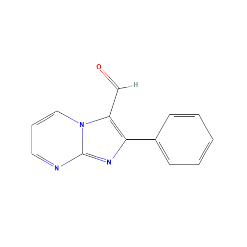 2-phenylimidazo[1,2-a]pyrimidine-3-carbaldehyde (CAS: 74944-29-9) - Chemical Structure and Molecular Formula 