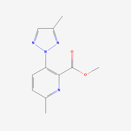 methyl 6-methyl-3-(4-methyltriazol-2-yl)pyridine-2-carboxylate (CAS: 1228430-90-7) - Chemical Structure and Molecular Formula 