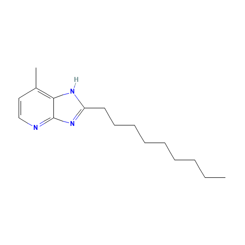 7-methyl-2-nonyl-1H-imidazo[4,5-b]pyridine (CAS: 133240-15-0) - Chemical Structure and Molecular Formula 