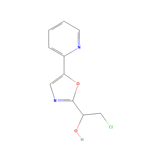 2-chloro-1-(5-pyridin-2-yl-1,3-oxazol-2-yl)ethanol (CAS: 945414-96-0) - Related Chemical Product