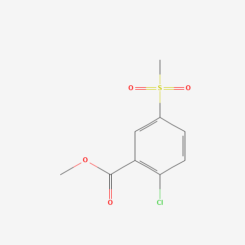 methyl 2-chloro-5-methylsulfonylbenzoate (CAS: 151104-30-2) - Chemical Structure and Molecular Formula 