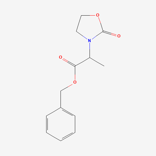 benzyl 2-(2-oxo-1,3-oxazolidin-3-yl)propanoate (CAS: 1190392-45-0) - Chemical Structure and Molecular Formula 