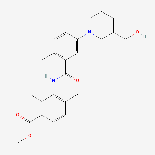 methyl 3-[[5-[3-(hydroxymethyl)piperidin-1-yl]-2-methylbenzoyl]amino]-2,4-dimethylbenzoate (CAS: 1529760-88-0) - Related Chemical Product