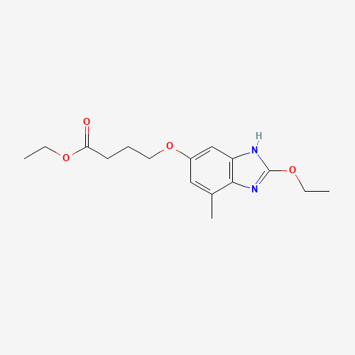 ethyl 4-[(2-ethoxy-7-methyl-3H-benzimidazol-5-yl)oxy]butanoate (CAS: 808743-61-5) - Related Chemical Product
