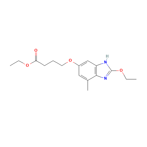 ethyl 4-[(2-ethoxy-7-methyl-3H-benzimidazol-5-yl)oxy]butanoate (CAS: 808743-61-5) - Related Chemical Product