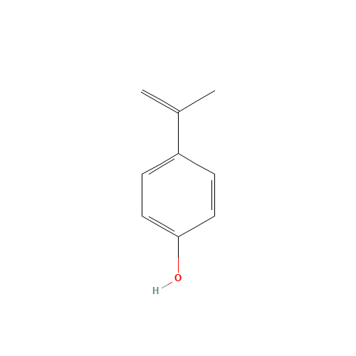 4-prop-1-en-2-ylphenol (CAS: 4286-23-1) - Chemical Structure and Molecular Formula 