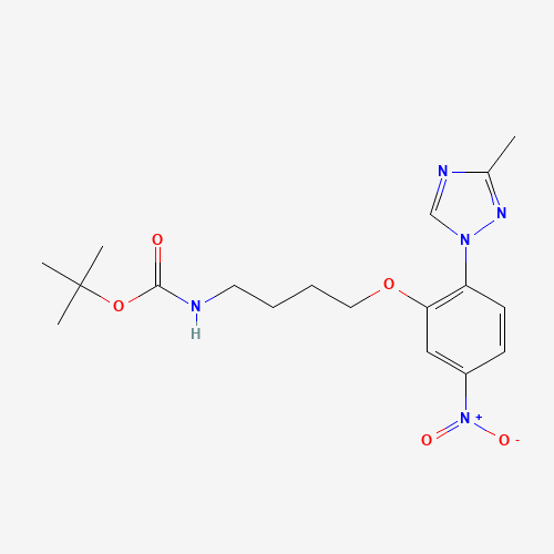 tert-butyl N-[4-[2-(3-methyl-1,2,4-triazol-1-yl)-5-nitrophenoxy]butyl]carbamate (CAS: 1356010-11-1) - Related Chemical Product