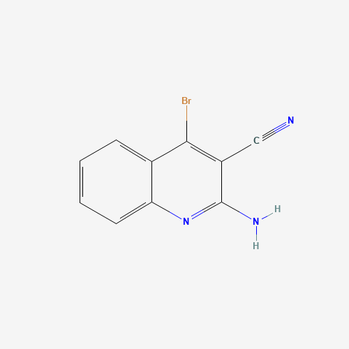 2-amino-4-bromoquinoline-3-carbonitrile (CAS: 582292-76-0) - Chemical Structure and Molecular Formula 