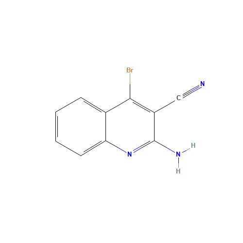 2-amino-4-bromoquinoline-3-carbonitrile (CAS: 582292-76-0) - Chemical Structure and Molecular Formula 
