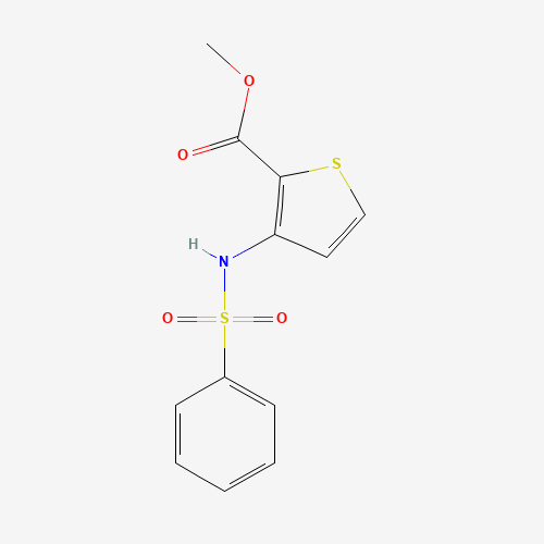 methyl 3-(benzenesulfonamido)thiophene-2-carboxylate (CAS: 409364-77-8) - Chemical Structure and Molecular Formula 
