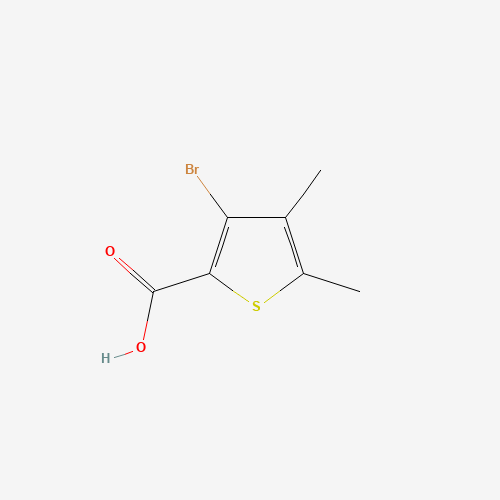3-bromo-4,5-dimethylthiophene-2-carboxylic acid (CAS: 89677-56-5) - Chemical Structure and Molecular Formula 