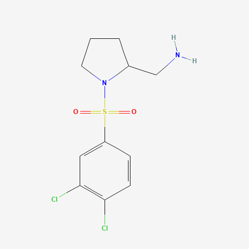 [1-(3,4-dichlorophenyl)sulfonylpyrrolidin-2-yl]methanamine (CAS: 1429217-15-1) - Related Chemical Product