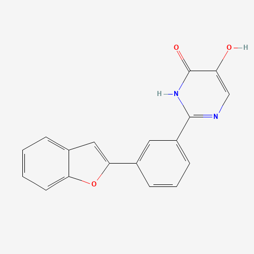 2-[3-(1-benzofuran-2-yl)phenyl]-5-hydroxy-1H-pyrimidin-6-one (CAS: 1333239-73-8) - Chemical Structure and Molecular Formula 