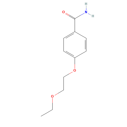 4-(2-ethoxyethoxy)benzamide (CAS: 91247-63-1) - Chemical Structure and Molecular Formula 