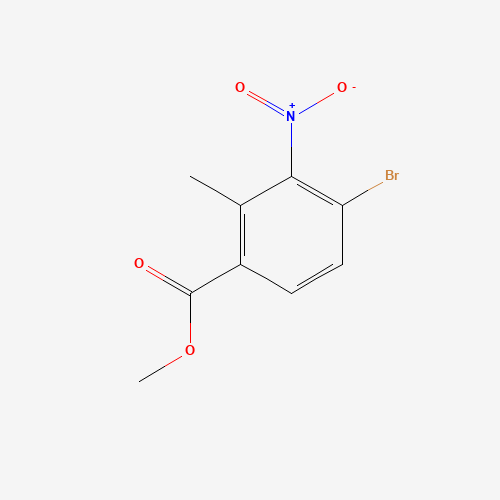 methyl 4-bromo-2-methyl-3-nitrobenzoate (CAS: 951016-29-8) - Chemical Structure and Molecular Formula 