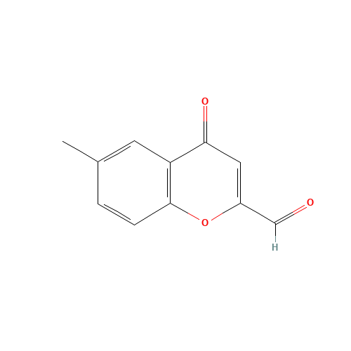 6-methyl-4-oxochromene-2-carbaldehyde (CAS: 99851-63-5) - Chemical Structure and Molecular Formula 