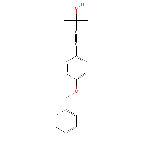 2-methyl-4-(4-phenylmethoxyphenyl)but-3-yn-2-ol (CAS: 152915-78-1) - Related Chemical Product
