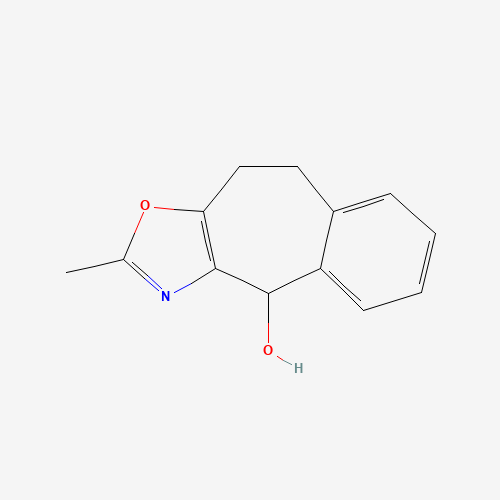2-methyl-5,10-dihydro-4H-benzo[1,2]cyclohepta[3,4-c][1,3]oxazol-10-ol (CAS: 28237-14-1) - Chemical Structure and Molecular Formula 