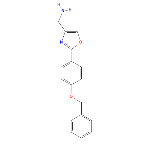 [2-(4-phenylmethoxyphenyl)-1,3-oxazol-4-yl]methanamine (CAS: 885273-44-9) - Related Chemical Product