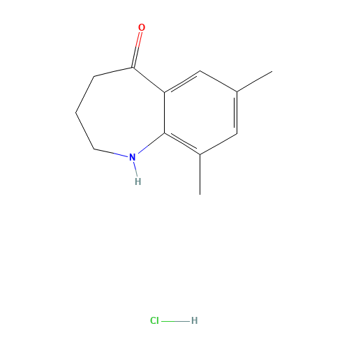 7,9-dimethyl-1,2,3,4-tetrahydro-1-benzazepin-5-one;hydrochloride (CAS: 1259393-22-0) - Chemical Structure and Molecular Formula 