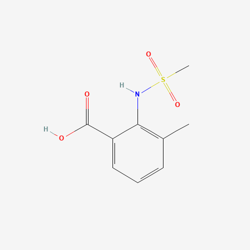 2-(methanesulfonamido)-3-methylbenzoic acid (CAS: 926206-21-5) - Chemical Structure and Molecular Formula 
