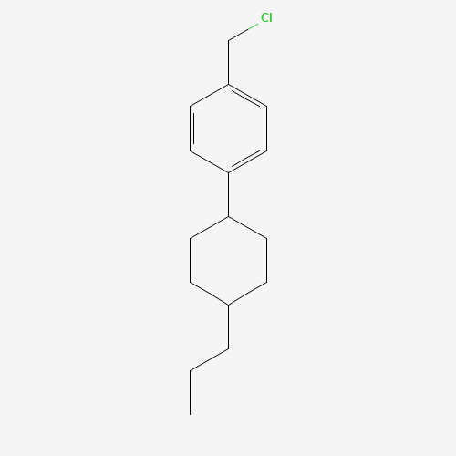 1-(chloromethyl)-4-(4-propylcyclohexyl)benzene (CAS: 93205-81-3) - Chemical Structure and Molecular Formula 
