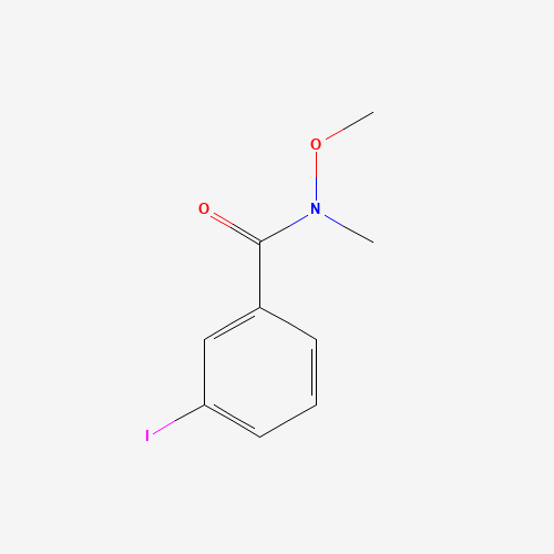 3-iodo-N-methoxy-N-methylbenzamide (CAS: 170282-53-8) - Chemical Structure and Molecular Formula 