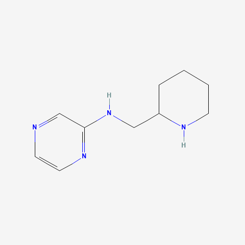 N-(piperidin-2-ylmethyl)pyrazin-2-amine (CAS: 475105-59-0) - Chemical Structure and Molecular Formula 