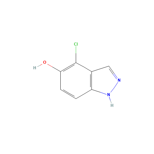 4-chloro-1H-indazol-5-ol (CAS: 478834-25-2) - Chemical Structure and Molecular Formula 