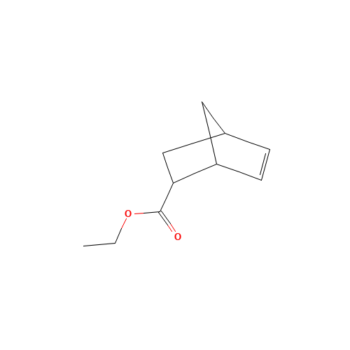 ethyl bicyclo[2.2.1]hept-2-ene-5-carboxylate (CAS: 10138-32-6) - Chemical Structure and Molecular Formula 