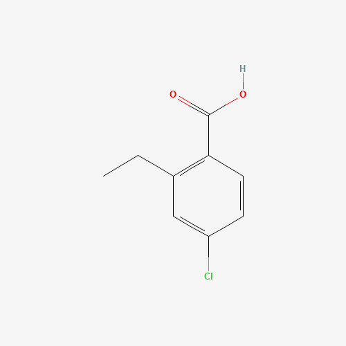 4-chloro-2-ethylbenzoic acid (CAS: 58231-16-6) - Chemical Structure and Molecular Formula 