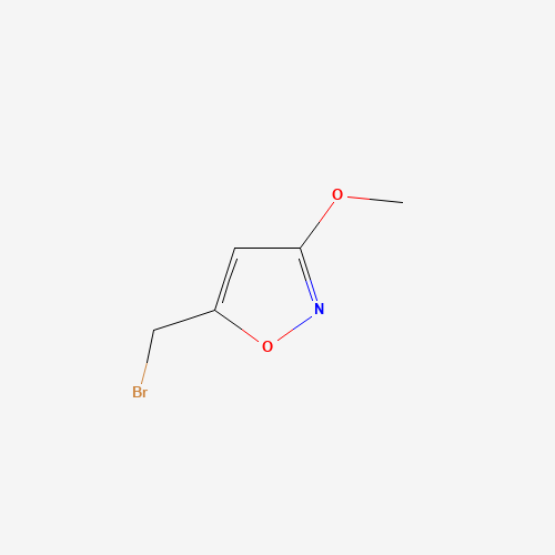 5-(bromomethyl)-3-methoxy-1,2-oxazole (CAS: 14423-89-3) - Chemical Structure and Molecular Formula 