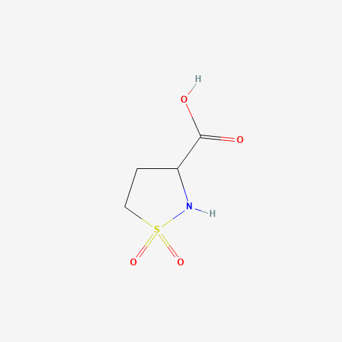 1,1-dioxo-1,2-thiazolidine-3-carboxylic acid (CAS: 1146957-01-8) - Chemical Structure and Molecular Formula 